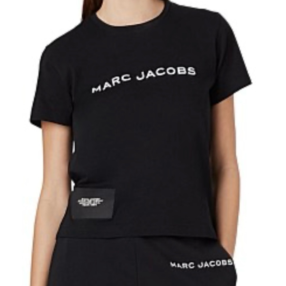 Marc Jacobs Black Tee with Logo